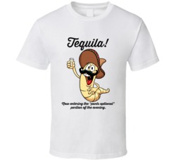 Tequila Worm Entering Pants Optional Portion Of The Evening Funny Tequ