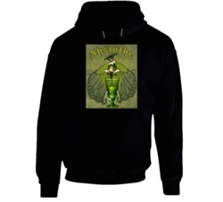 Absinthe Green Fairy Distressed Poster Art Spirit Lovers Hoodie