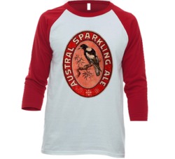 Austral Sparkling Ale Coaster Australian Beer Lovers Raglan T Shirt