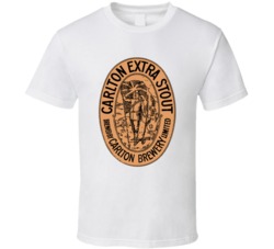 Carlton Extra Stout Australia Vintage Beer Bottle Label T Shirt