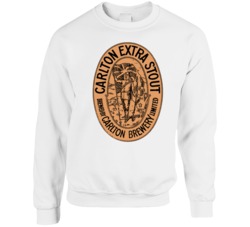 Carlton Extra Stout Australia Vintage Beer Bottle Label Crewneck Sweat