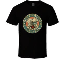 Cerveza Munich Figueras Spain Vintage Beer Bottle Label T Shirt