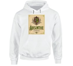 Absinthe Superieure Antique Bottle Label Alcohol Lovers Hoodie
