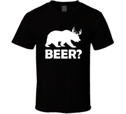 Beer Bear Funny Party T Shirt