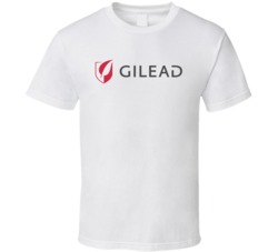 Gilead Sciences Inc Nasdaq Company Logo Employee Fan T Shirt