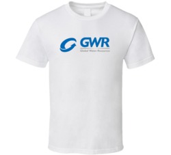 Global Water Resources Nasdaq Company Logo Employee Fan T Shirt