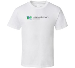 National Research Corporation Nasdaq Company Logo Employee Fan T Shirt