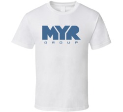 Myr Group Inc Nasdaq Company Logo Employee Fan T Shirt