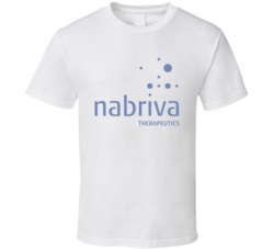 Nabriva Therapeutics Plc Nasdaq Company Logo Employee Fan T Shirt
