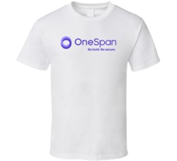 Onespan Inc Nasdaq Company Logo Employee Fan T Shirt