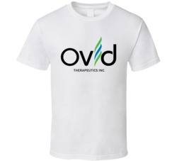 Ovid Therapeutics Inc Nasdaq Company Logo Employee Fan T Shirt