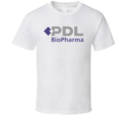Pdl Biopharma Inc Nasdaq Company Logo Employee Fan T Shirt