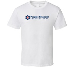 Peoples Financial Services Corp Nasdaq Company Logo Employee Fan T Shi