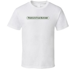 People's Utah Bancorp Nasdaq Company Logo Employee Fan T Shirt