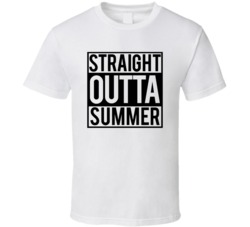 Straight Outta Summer Funny Compton Parody School Student T Shirt