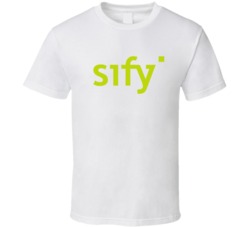 Sify Technologies Limited Nasdaq Company Logo Employee Fan T Shirt