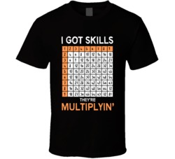 I Got Skills Theyre Multiplyin Funny Math Geek T Shirt