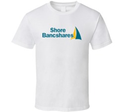 Shore Bancshares Inc Nasdaq Company Logo Employee Fan T Shirt