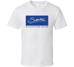 Signature Bank Nasdaq Company Logo Employee Fan T Shirt