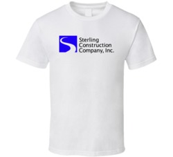 Sterling Construction Company Logo Employee Fan T Shirt