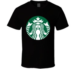 Starbucks Corporation Nasdaq Company Logo Employee Fan T Shirt