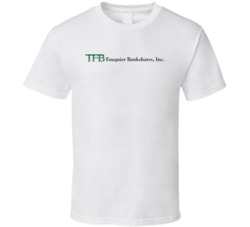 Fauquier Bankshares Inc Nasdaq Company Logo Employee Fan T Shirt