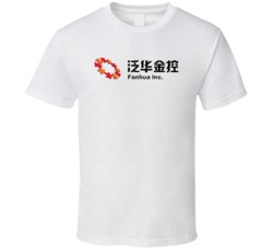 Fanhua Inc Nasdaq Company Logo Employee Fan T Shirt