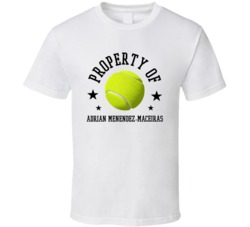 Adrian Menendez-maceiras Property Of Tennis Player Spain Athlete Fan T