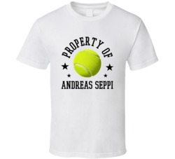Andreas Seppi Property Of Tennis Player Italy Athlete Fan T Shirt