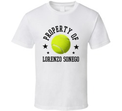 Lorenzo Sonego Property Of Tennis Player Italy Athlete Fan T Shirt