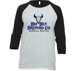 Big Sky Beer Montana Signature Alcohol Raglan T Shirt