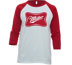 Miller Beer Wisconsin Signature Alcohol Raglan T Shirt