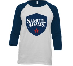 Samuel Adams Beer Massachusetts Signature Alcohol Raglan T Shirt
