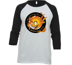 Laughing Sun Beer North Dakota Signature Alcohol Raglan T Shirt