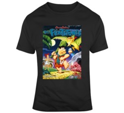 The Flintstones Sega Genesis Cover Fan Grunge T Shirt