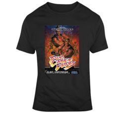Two Crude Dudes Sega Game Cover Fan Grunge T Shirt