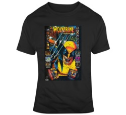 Wolverine Adamantium Rage Sega Distressed Video Game T Shirt