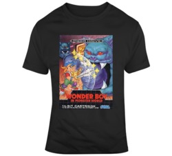 Wonder Boy In Monster World Cover Distressed T Shirt