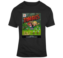 Zombies Pal Sega Game Cover Distressed T Shirt