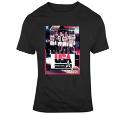 Team Usa Basketball Sega Genesis Fan Cover Grunge T Shirt