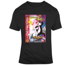 Sylvester And Tweety Sega Genesis Fan Cover Grunge T Shirt