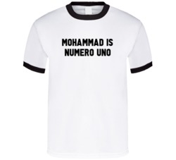 Mohammad Is Numero Uno Arnold Number 1 Parody T Shirt