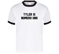 Tyler Is Numero Uno Arnold Number 1 Parody T Shirt