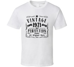 1971 Vintage One Of A Kind Perfection Liquor Logo Parody T Shirt