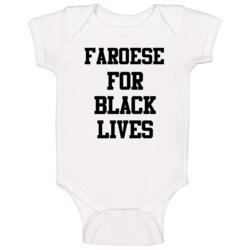 Faroese For Black Lives Solidarity Social Injustice Awareness Baby One