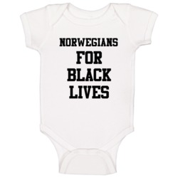 Norwegians For Black Lives Solidarity Social Injustice Awareness Baby 