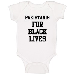 Pakistanis For Black Lives Solidarity Social Injustice Awareness Baby 