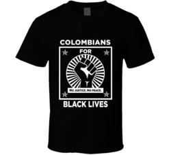 Colombians For Black Lives Black Power Fist Social Injustice Awareness