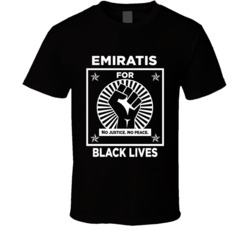 Emiratis For Black Lives Black Power Fist Social Injustice Awareness T