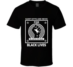 Saint Kitts And Nevis For Black Lives Black Power Fist Social Injustic